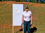 Personal firearms training with Paladin Services can help women gain confidence with a powerful handgun.